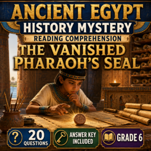 C01 Ancient Egypt Historical Fiction Reading Comprehension | Grade 6 History Mystery