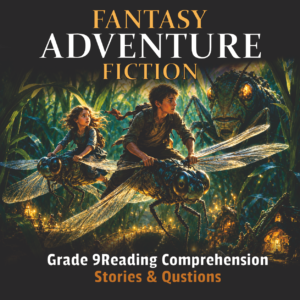 C1 Grade 9 Fantasy Fiction Reading Comprehension Worksheets | 12 Passages