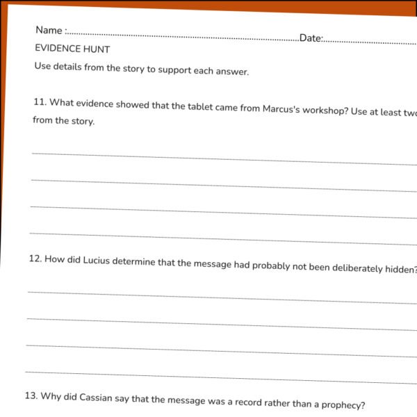 TPT603-G8-Secrets in the Windmill Pompeii Reading Comprehension Mystery | Grade 6 Ancient Rome Worksheets